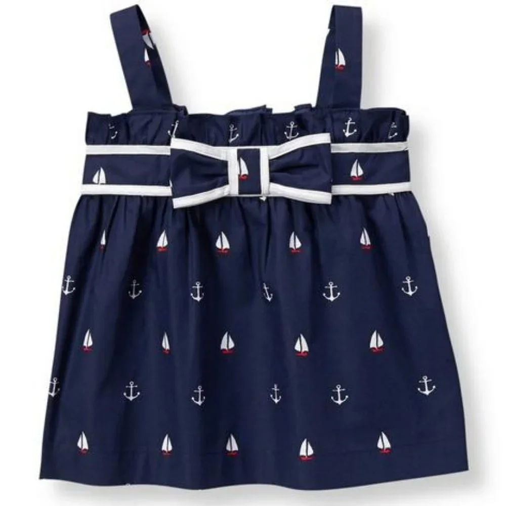 JANIE AND JACK Sailboat and Anchor Top  6-12Months - Picture 8 of 10